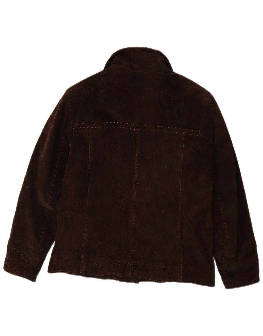 Γυναικείο Suede Jacket VINTAGE IT 42 Δερμάτινο Μεσαίο Καφέ
