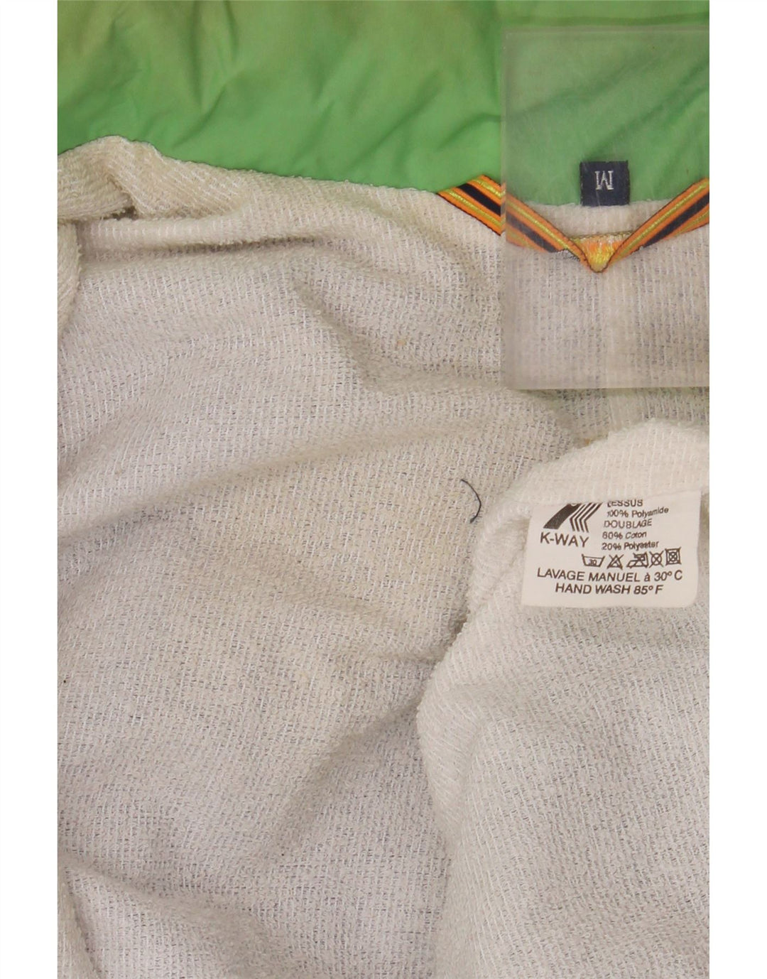 K-WAY Ανδρικό τζάκετ αντιανεμικό UK 38 Medium Purple Colourblock Polyamide