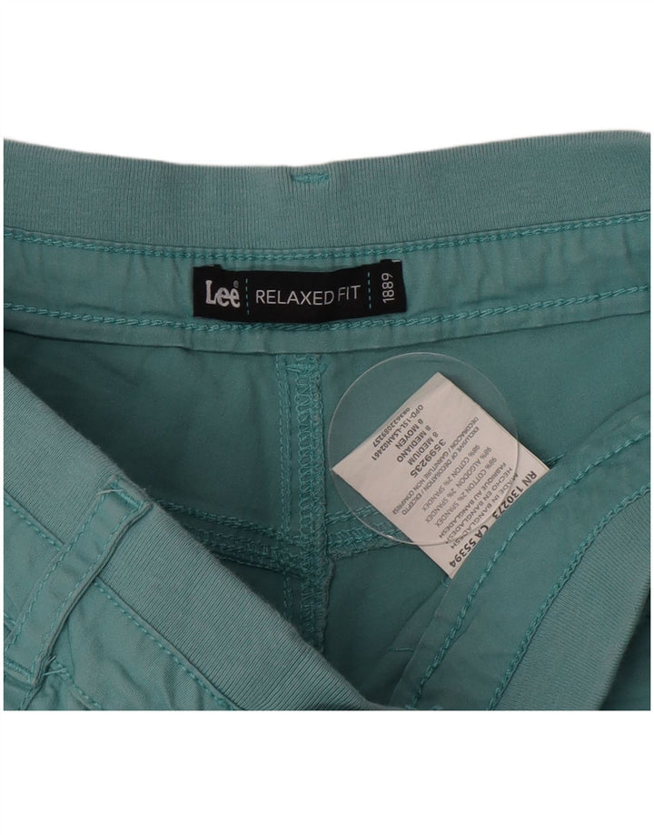 Lee Γυναικείο σορτς Cargo με χαλαρή εφαρμογή US 8 Medium W30 Τυρκουάζ βαμβακερό