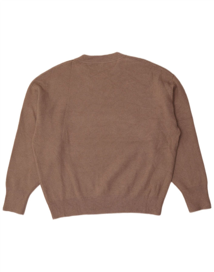 Ανδρικό πουλόβερ Massimo Dutti Graphic Crew Neck Jumper Large Grey