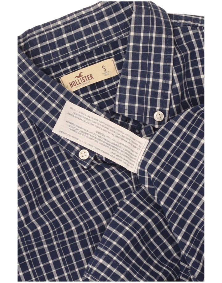 Ανδρικό πουκάμισο Hollister Small Blue Check Cotton