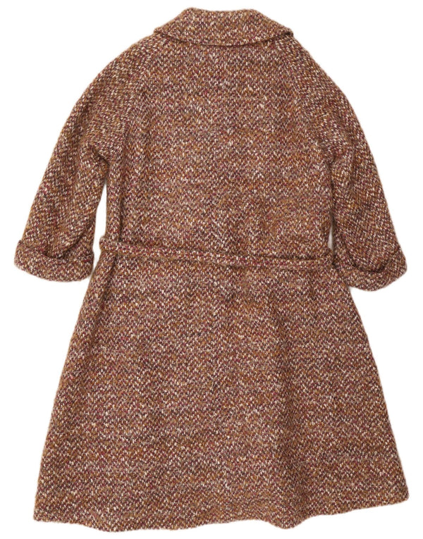 Γυναικείο παλτό Jaeger Oversized UK 14 Μεγάλο καφέ μαλλί