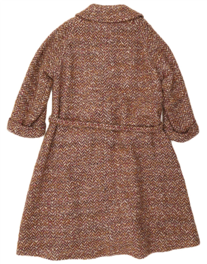 Γυναικείο παλτό Jaeger Oversized UK 14 Μεγάλο καφέ μαλλί