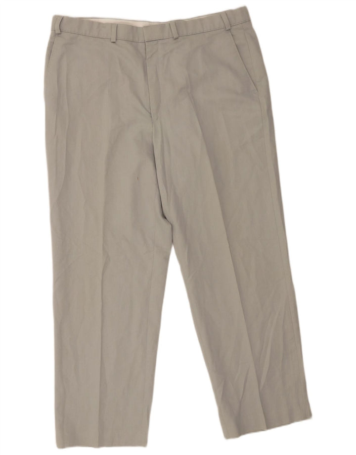 Marks & Spencer Ανδρικό ίσιο παντελόνι Chino W38 L29 Γκρι Πολυεστέρας