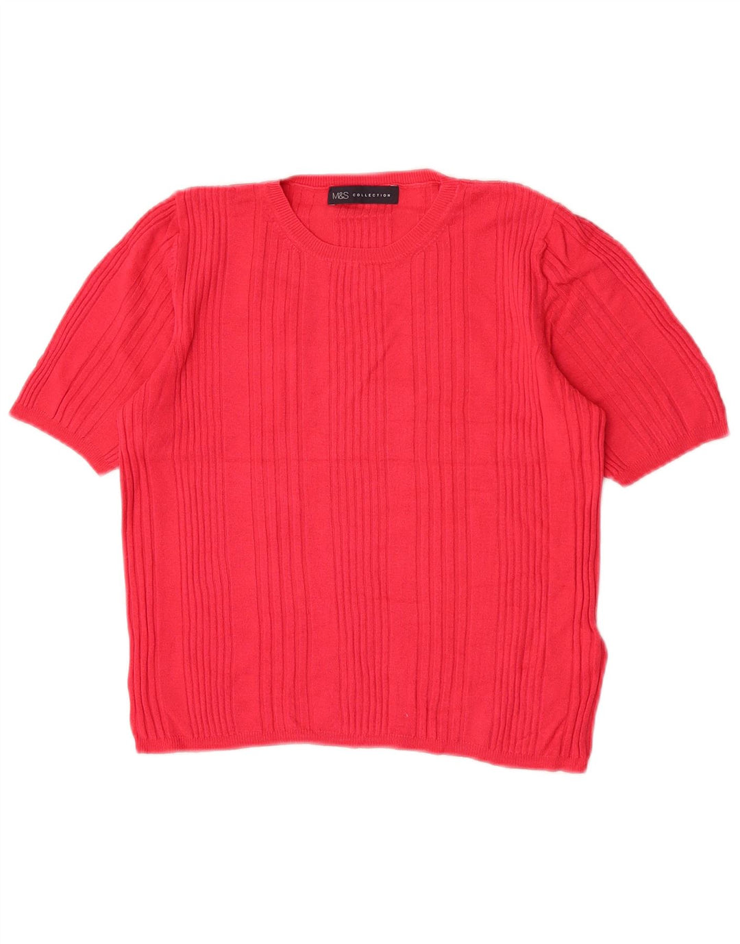 Marks & Spencer Γυναικείο πουλόβερ Crop Crew Neck Jumper UK 14 Medium Pink