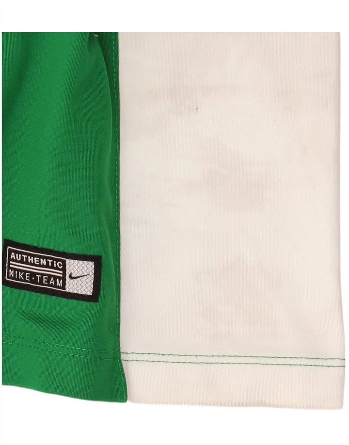 NIKE Ανδρικό τοπ Dri Fit Μακρυμάνικο XL Πράσινο Colourblock Πολυεστέρας