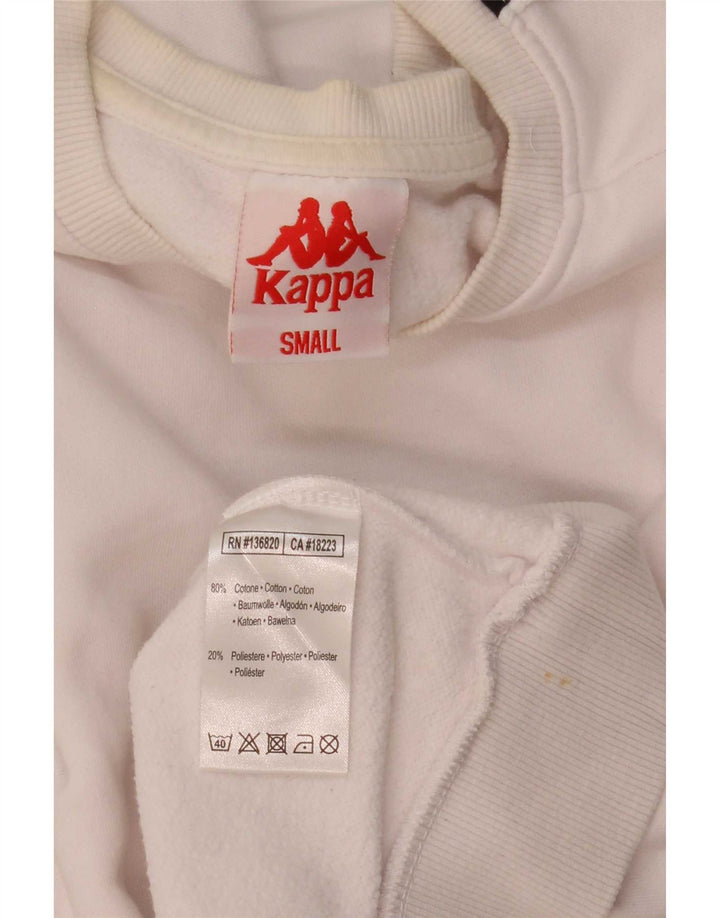 Ανδρικό γραφικό φούτερ Kappa Jumper Small White Colourblock Βαμβακερό