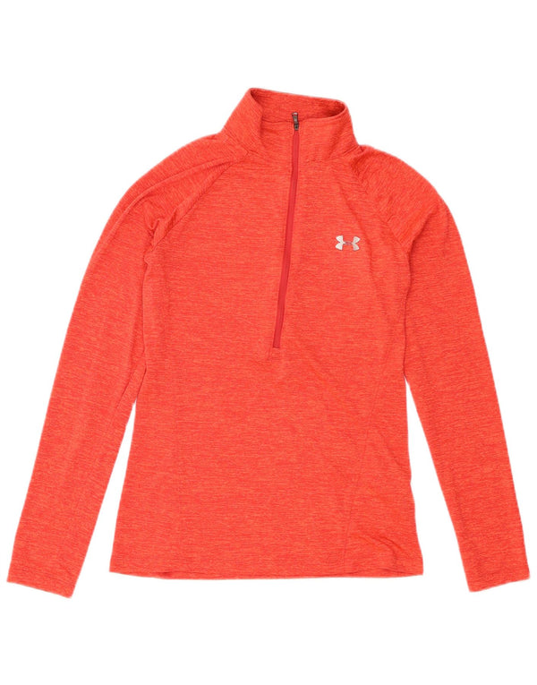 Under Armour Γυναικεία φόρμα πουλόβερ Heat Gear Top UK 6 XS Orange Flecked