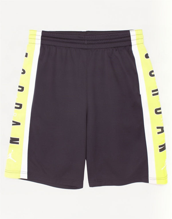 Αθλητικά σορτς Jordan Boys Dri Fit 12-13 ετών με μεγάλο μαύρο χρώμα