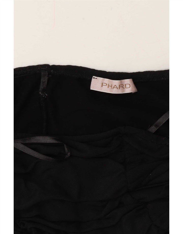 Phard Γυναικείο Στράπλες Φόρεμα Bodycon UK 8 Small μαύρο