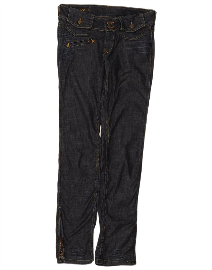 Lee Womens Brea Slim Jeans W29 L33 Navy Blue Cotton