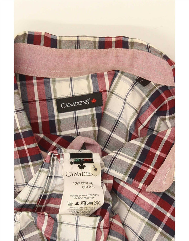 Ανδρικό πουκάμισο Canadiens Flannel Μεγάλο κόκκινο βαμβακερό