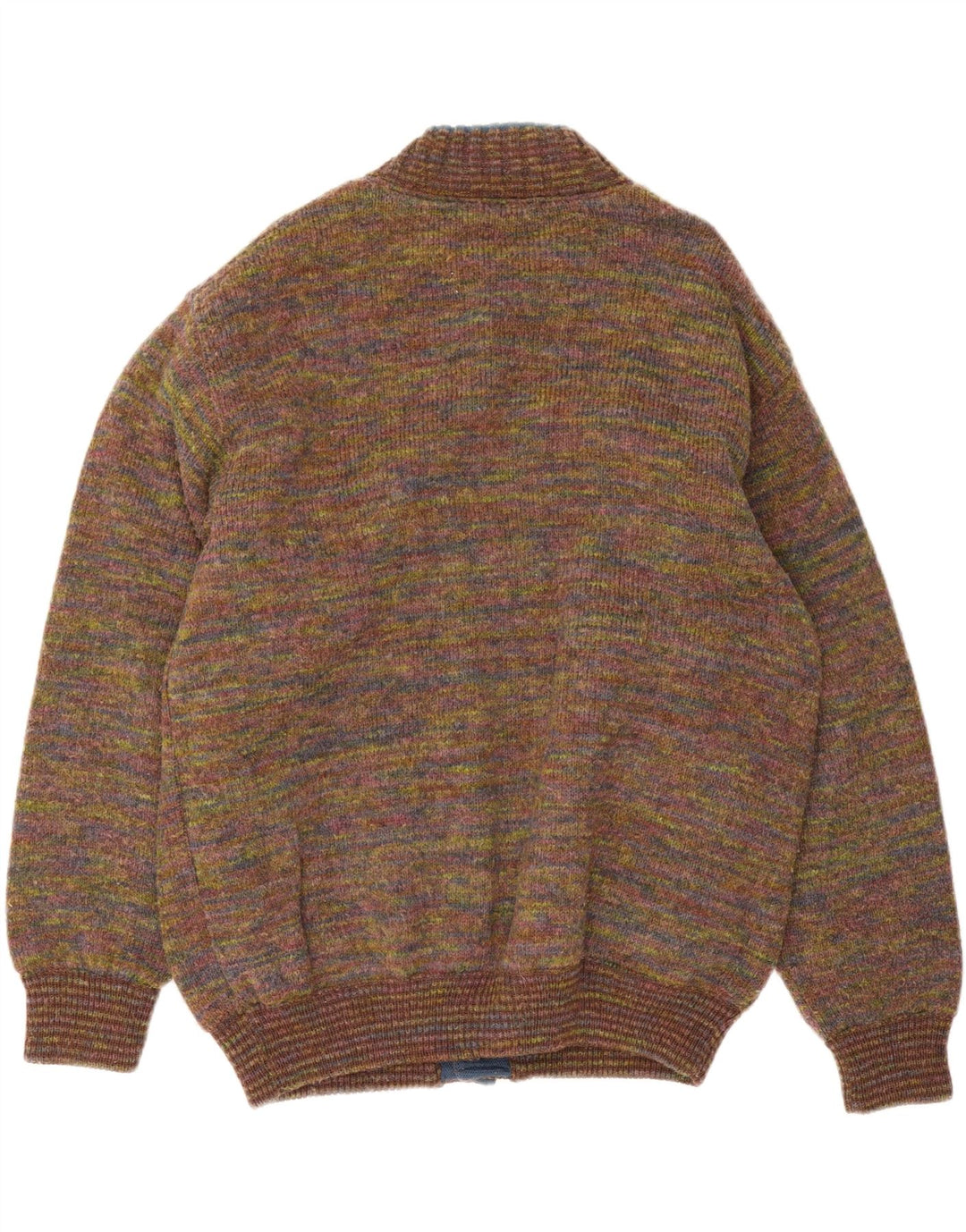 Vintage ανδρικό πλεκτό μπουφάν μπουφάν UK 42 XL πολύχρωμο μαλλί