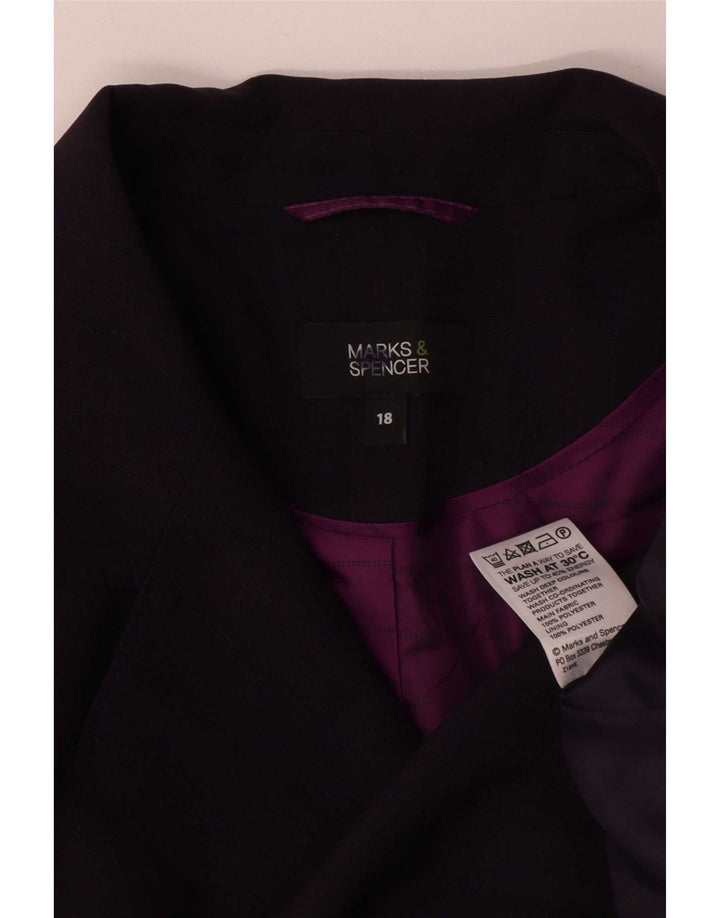 Marks & Spencer Γυναικείο μπουφάν blazer UK 18 XL μωβ πολυεστέρας