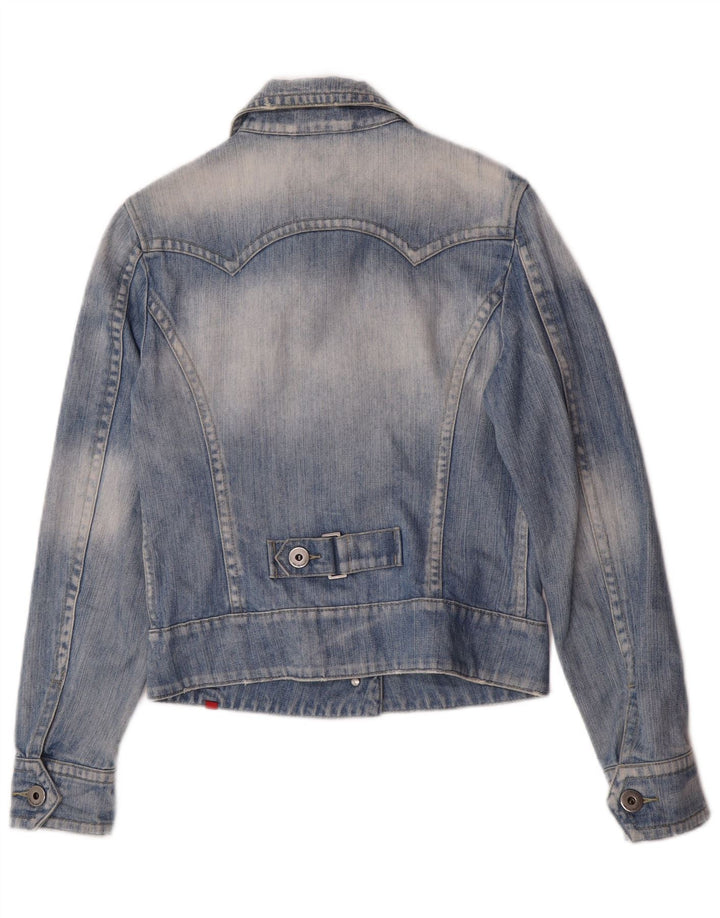 Γυναικείο τζιν μπουφάν EDC Crop UK 10 Small Blue Cotton