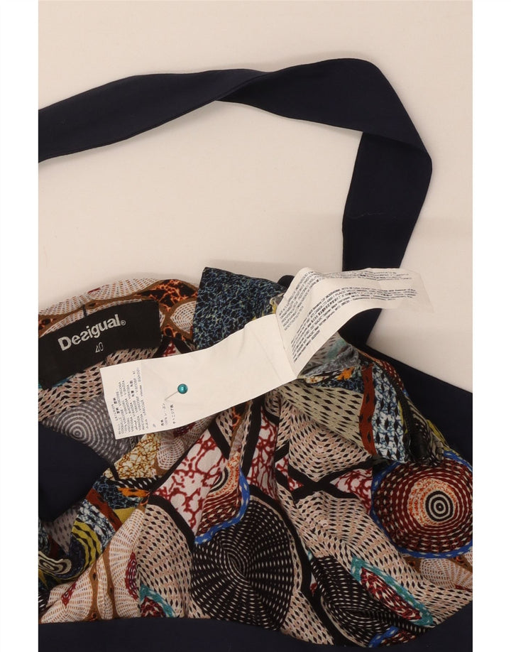 Desigual γυναικείο παντελόνι χαρέμι με αφηρημένο σχέδιο EU 40 Medium W30 L31 Multic