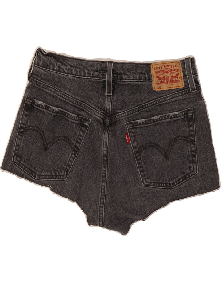 LEVI'S Womens 501 Denim Shorts W28 Medium  Grey Cotton Vintage Levi's and Second-Hand Levi's from Messina Hembry 