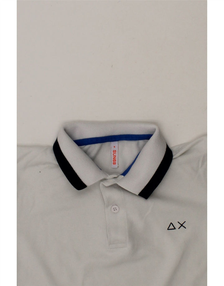 SUN68 Boys Polo Shirt 5-6 Years White Cotton Classic Vintage Sun68 and Second-Hand Sun68 from Messina Hembry 