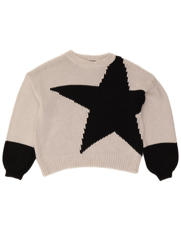 Γυναικείο πουλόβερ MINT VELVET Crop Boat Neck Jumper UK 14 Medium White