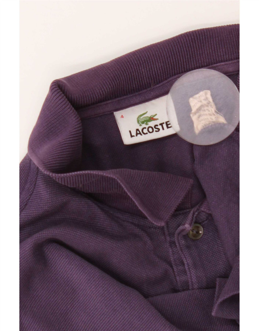 Ανδρικό πουκάμισο Polo Lacoste, Μέγεθος 4, Βαμβακερό μεσαίο μωβ