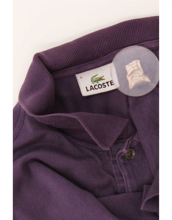 Ανδρικό πουκάμισο Polo Lacoste, Μέγεθος 4, Βαμβακερό μεσαίο μωβ