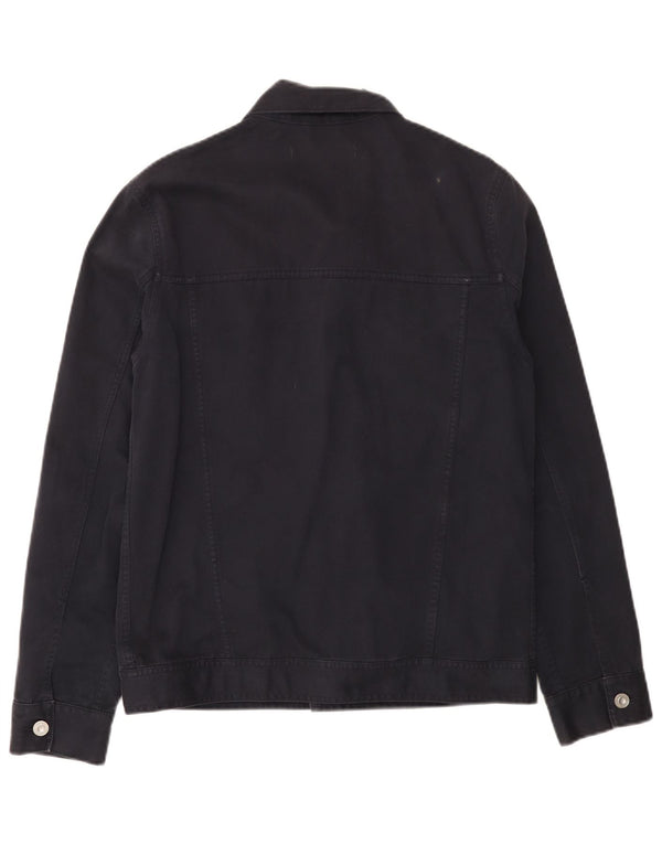 ΓΑΛΛΙΚΗ ΣΥΝΔΕΣΗ Ανδρικό τζιν μπουφάν UK 36 Small Navy Blue Cotton