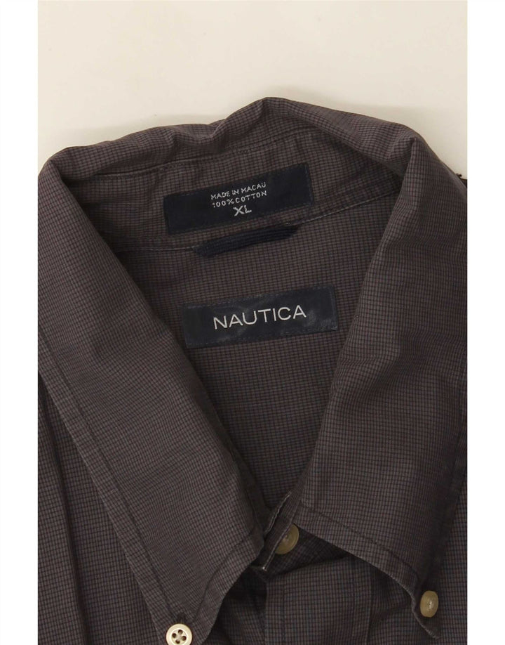 Ανδρικό πουκάμισο Nautica XL Γκρι βαμβακερό Gingham