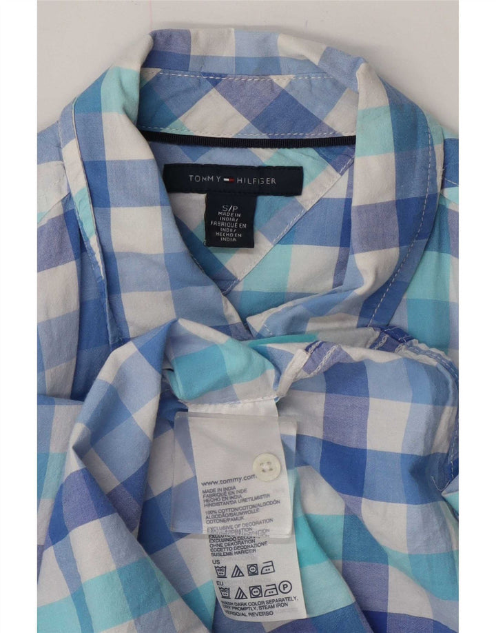 Tommy Hilfiger Γυναικείο πουκάμισο UK 10 Small Blue Gingham Cotton