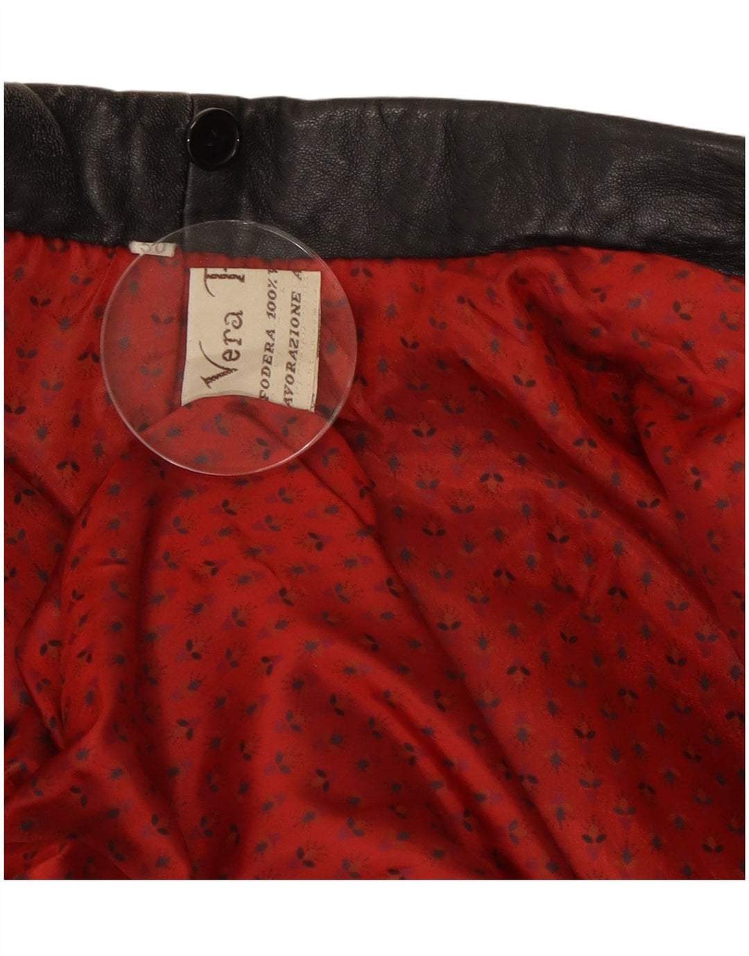 Vintage Γυναικείο Δερμάτινο Μπουφάν IT 50 XL Μαύρο Δερμάτινο