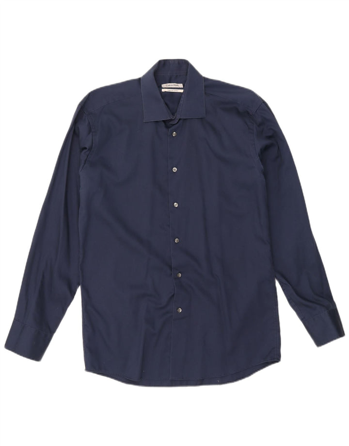 Ανδρικό πουκάμισο Calvin Klein 40 Medium Navy Blue