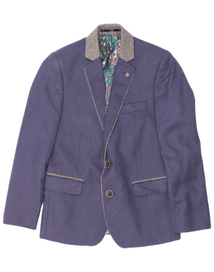 JP 1880 Boys 2 Button Blazer Jacket 4-5 Years Navy Blue Polyester