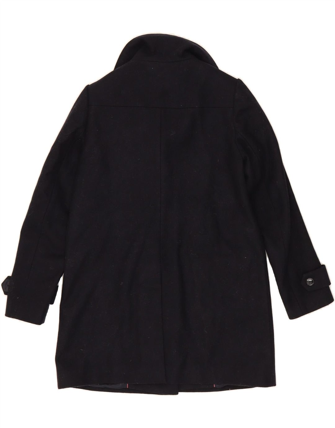 TOMMY HILFIGER Womens Overcoat UK 14 Medium Navy Blue Wool Vintage Tommy Hilfiger and Second-Hand Tommy Hilfiger from Messina Hembry 
