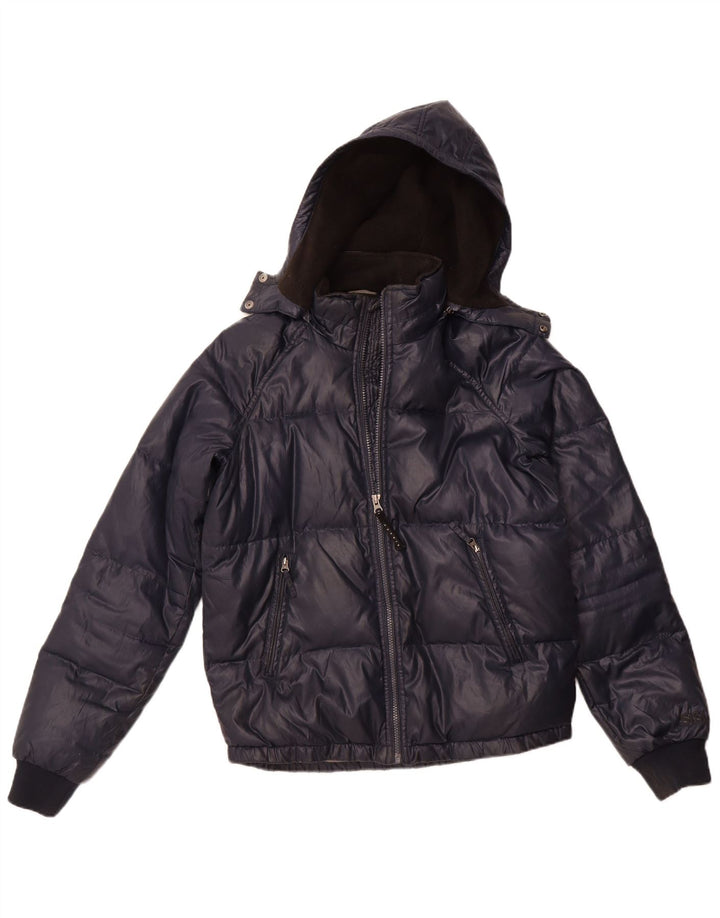 Ανδρικό μπουφάν με κουκούλα Sisley UK 36 Small Navy Blue