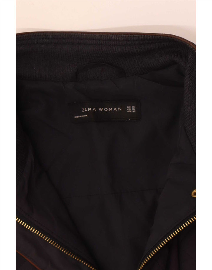Zara Γυναικείο Καπιτονέ μπουφάν UK 18 XL Navy Blue
