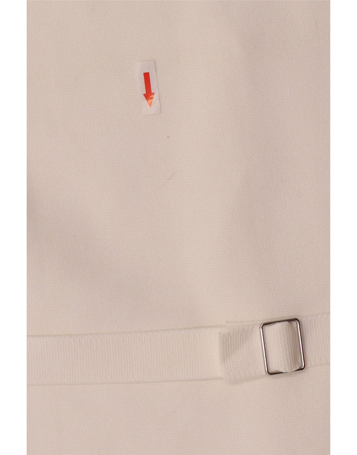Zara Γυναικείο Γιλέκο UK 18 XL Λευκή Βισκόζη