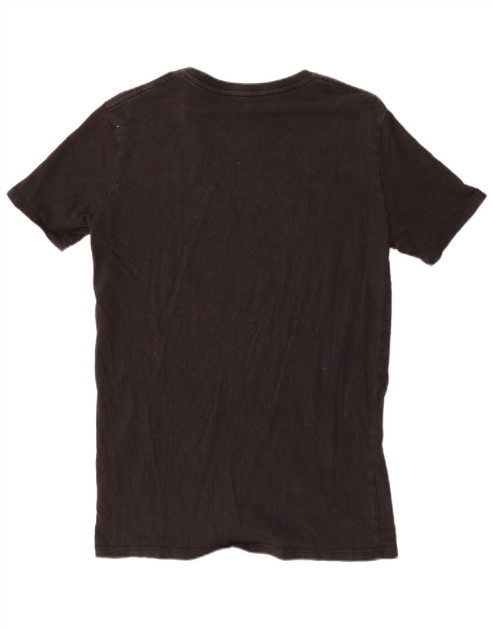 True Religion Ανδρικό γραφικό T-Shirt Top Μικρό μαύρο βαμβακερό