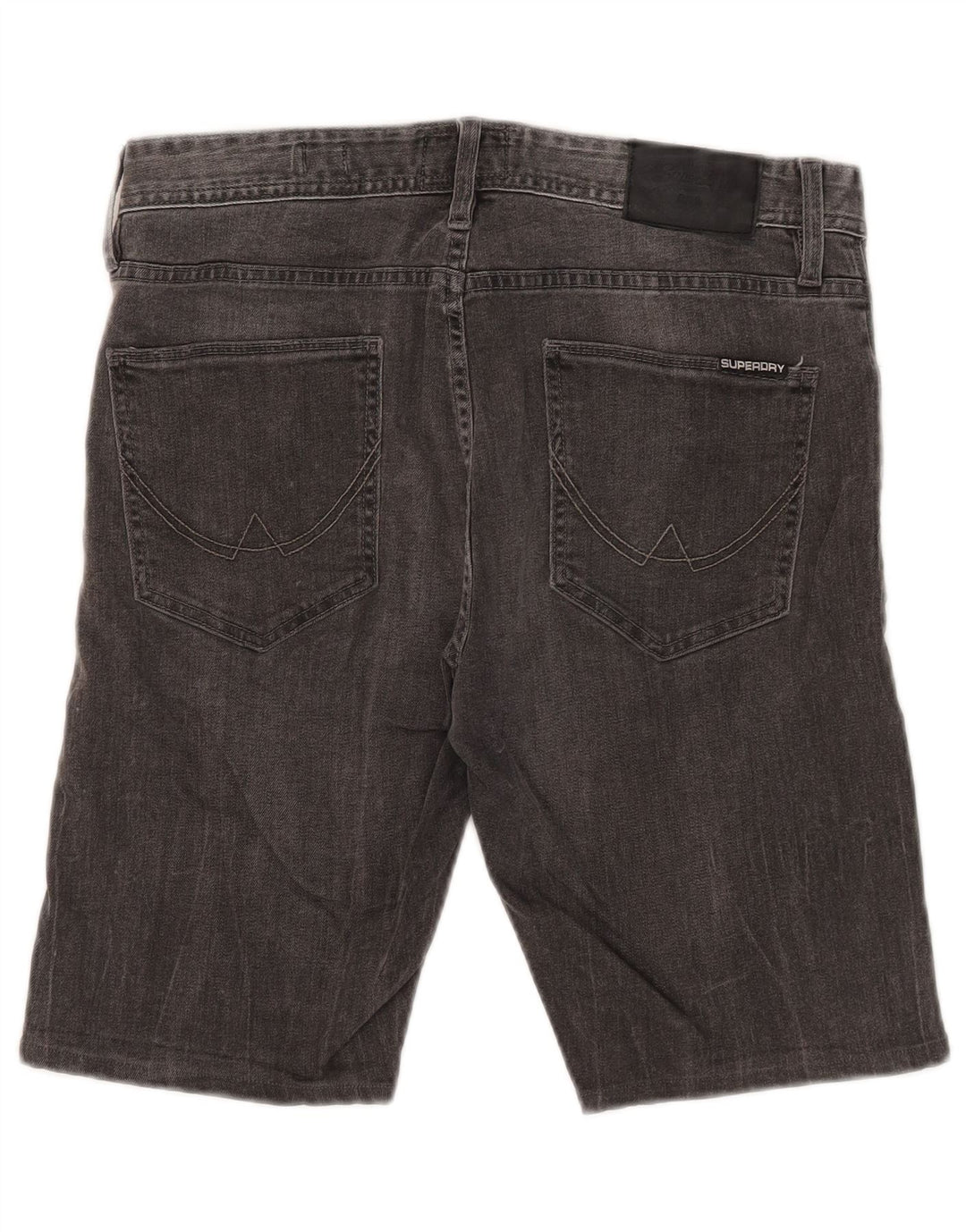 Ανδρικό σορτς Superdry Corporal Slim τζιν W32 Μεσαίο γκρι βαμβακερό