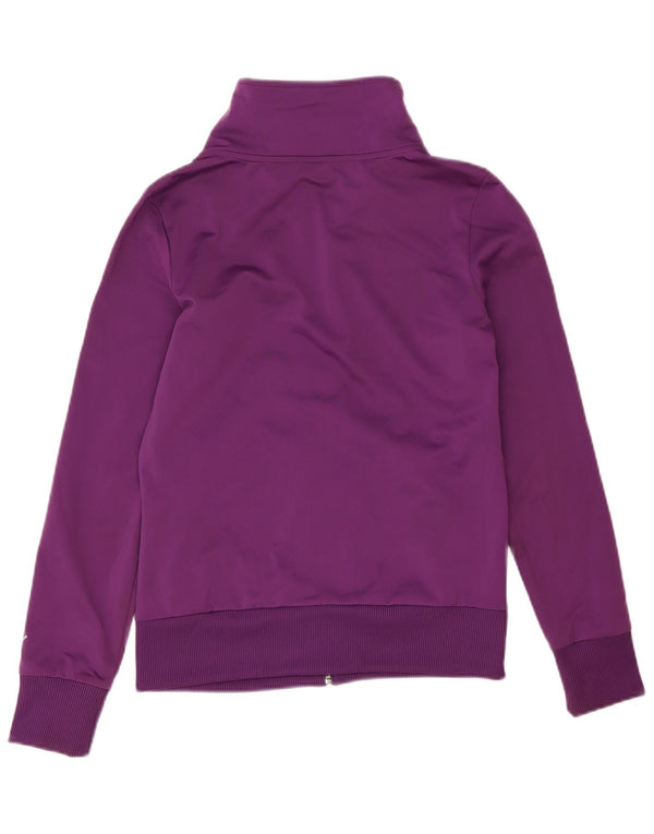 Puma Γυναικεία αθλητική φόρμα γραφικών Top Jacket UK 12 Medium Purple Polyester