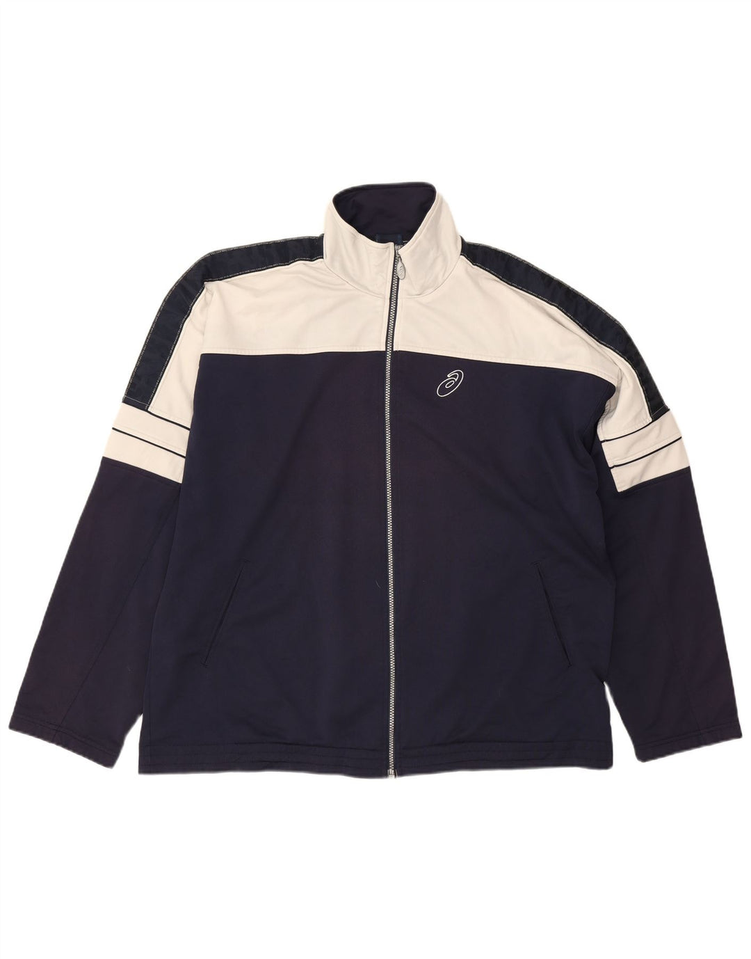 Ανδρική φόρμα Asics Top Jacket 2XL Navy Blue Colourblock
