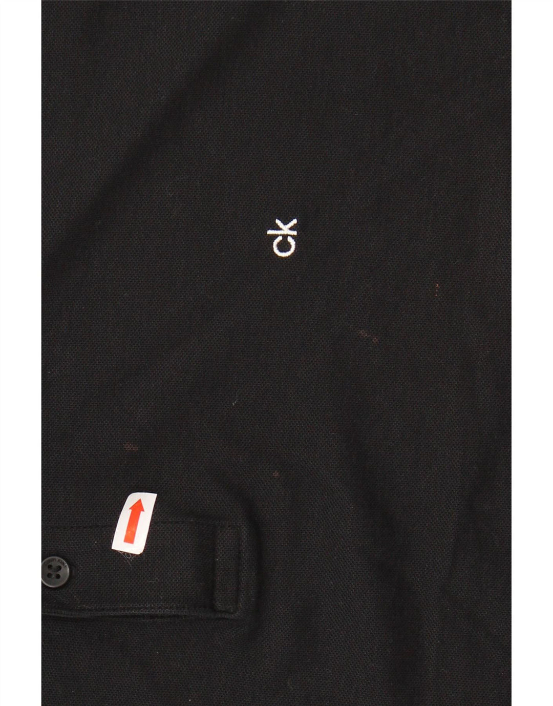 Ανδρικό πουκάμισο πόλο CALVIN KLEIN, μεγάλο μαύρο βαμβακερό