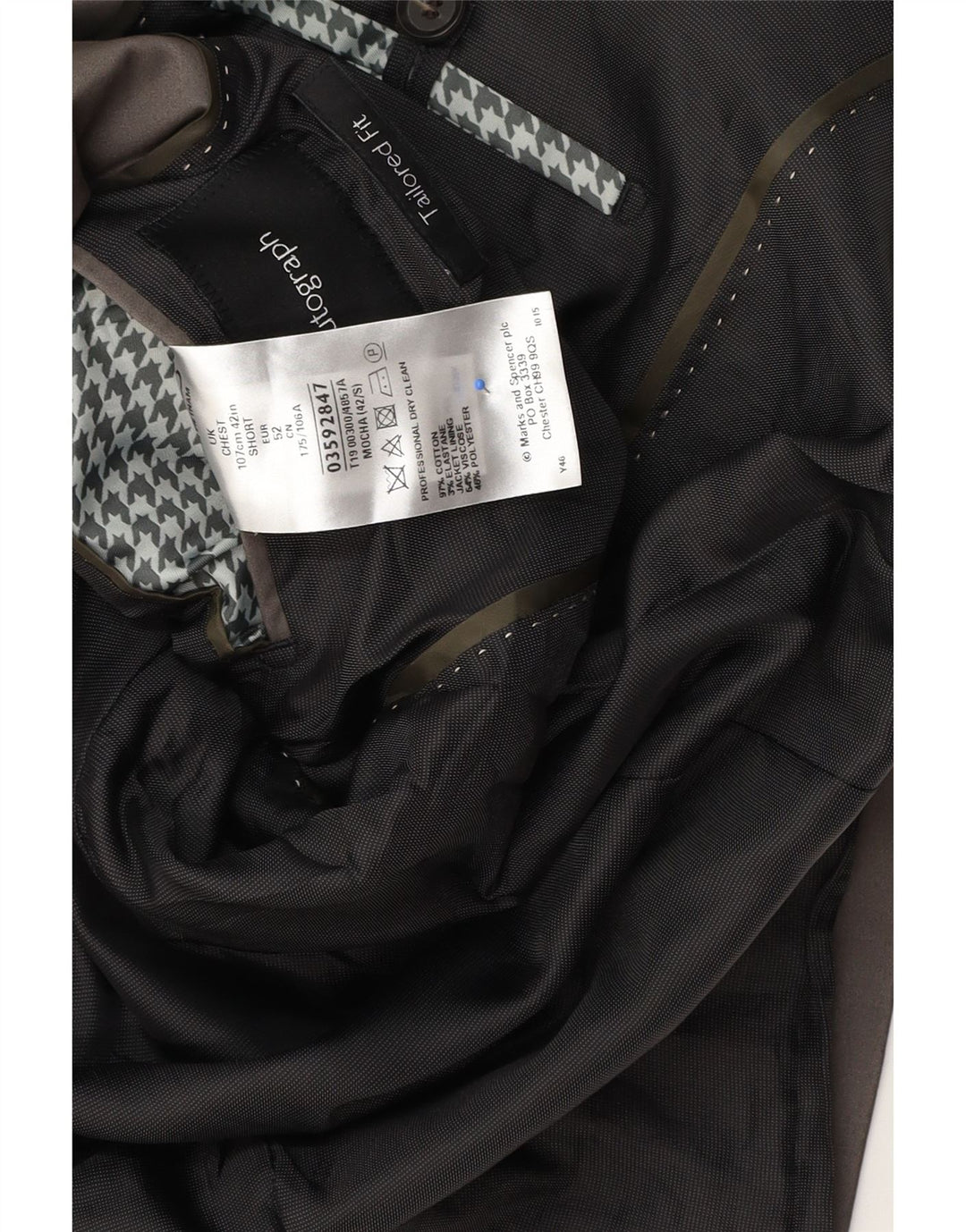 Marks & Spencer Ανδρικό αυτόγραφο μπουφάν σακάκι UK 42 Large Grey