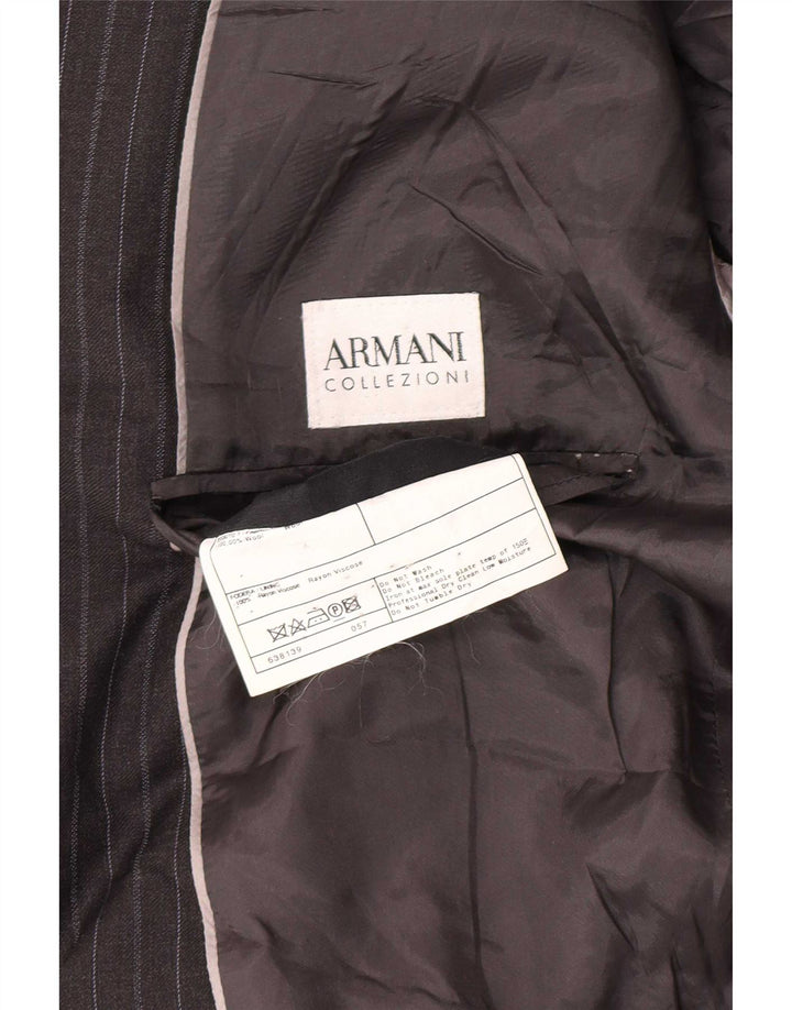 Armani Collezioni Ανδρικό σακάκι με 2 κουμπιά μπλέιζερ IT 52 XL Γκρι μαλλί