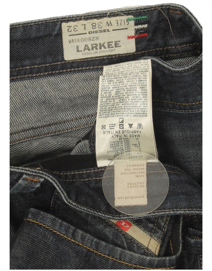 Diesel Ανδρικό Larkee Regular Straight Jeans W38 L32 Μπλε βαμβακερό