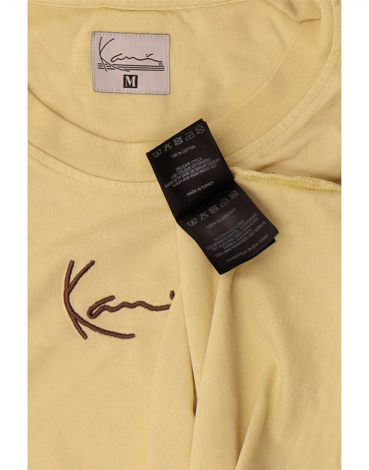 Ανδρικό γραφικό T-Shirt Karl Kani Τοπ μεσαίο κίτρινο βαμβακερό