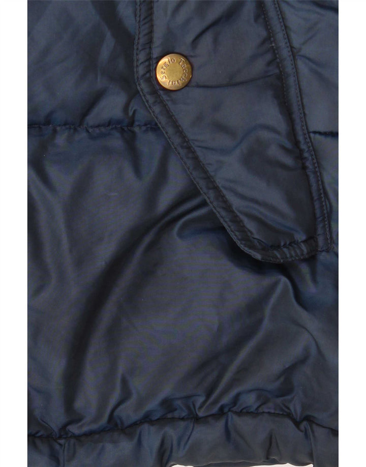 Sergio Tacchini Ανδρικό μπουφάν με κουκούλα UK 40 Large Navy Blue Polyamide