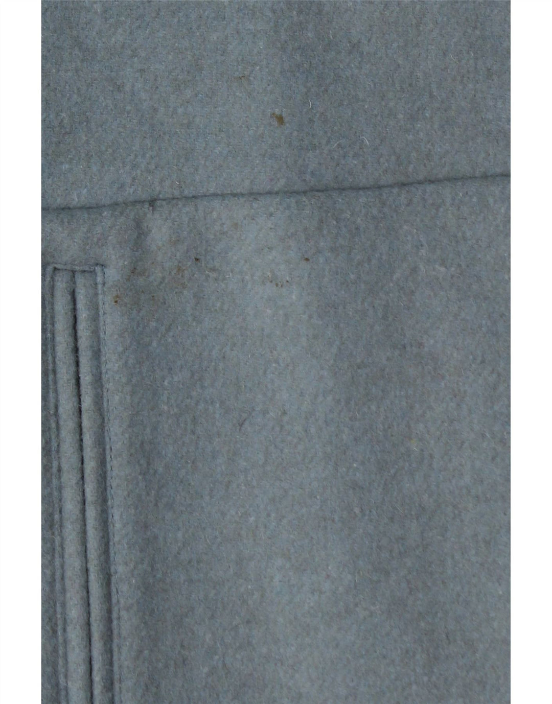 ZARA Womens Open Overcoat UK 14 Medium Blue Wool