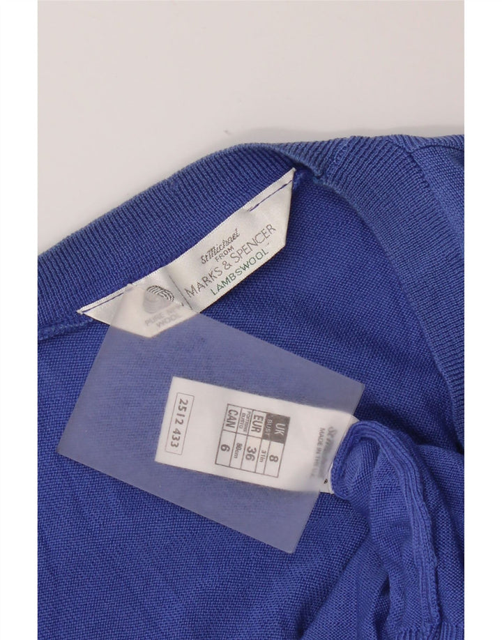 Marks & Spencer Γυναικείο πουλόβερ St. Michael Cardigan UK 8 Small Blue