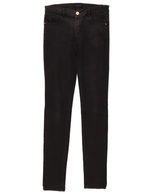 Massimo Dutti Γυναικεία Skinny Jeans EU 36 XS W26 L30 Μαύρο βαμβακερό