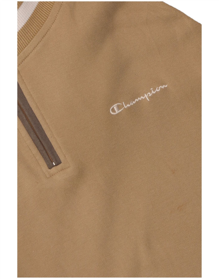 Champion γυναικεία φούτερ με φερμουάρ Jumper UK 14 Medium Beige Colourblock