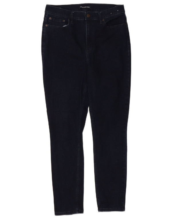 CALVIN KLEIN Γυναικείο ψηλόμεσο στενό τζιν US 12 Large W31 L26 Navy Blue